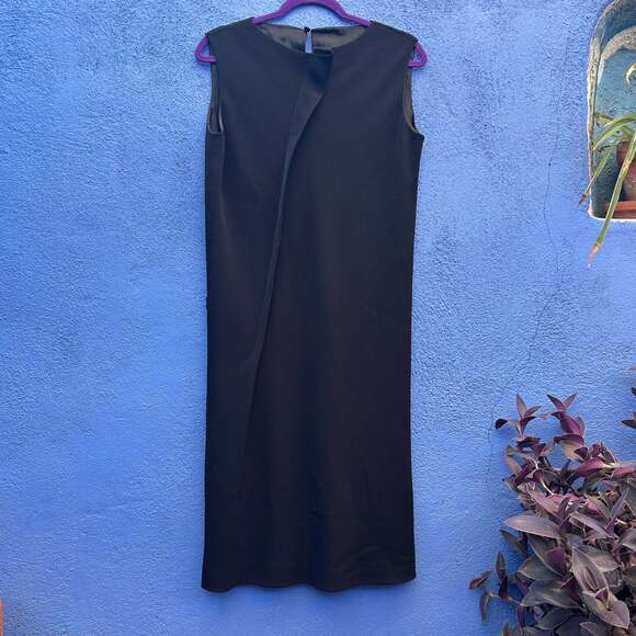 kriza Dresses & Skirts - kriza vintage wool blend sleeveless black shift dress